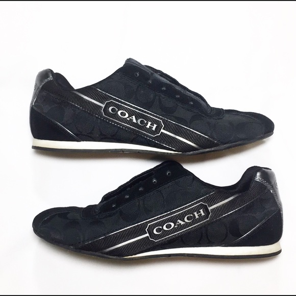 Coach Shoes - Coach women’s black sneakers size 8.5